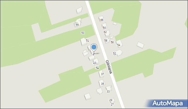 Zawiercie, Gliniana, 47, mapa Zawiercie