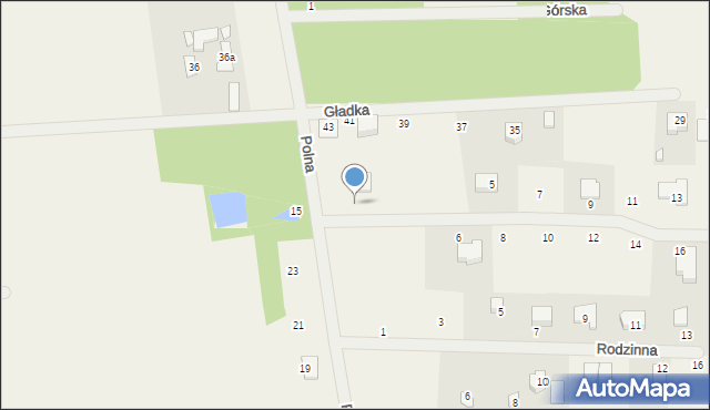 Żelechów, Gładka, 1, mapa Żelechów