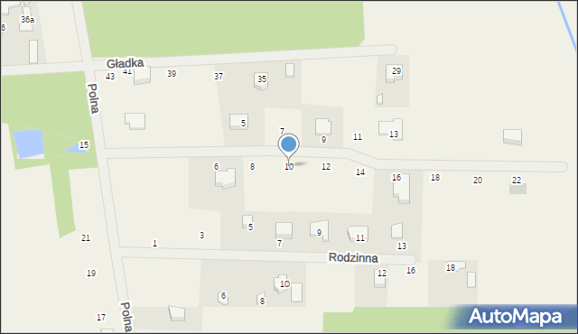 Żelechów, Gładka, 10, mapa Żelechów