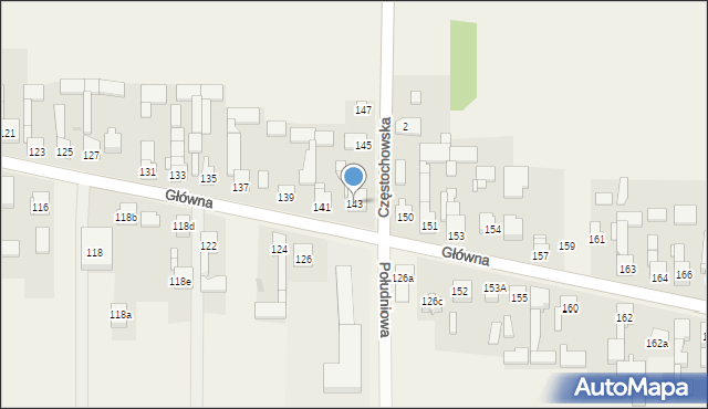 Zendek, Główna, 143, mapa Zendek