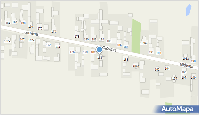 Zendek, Główna, 183, mapa Zendek