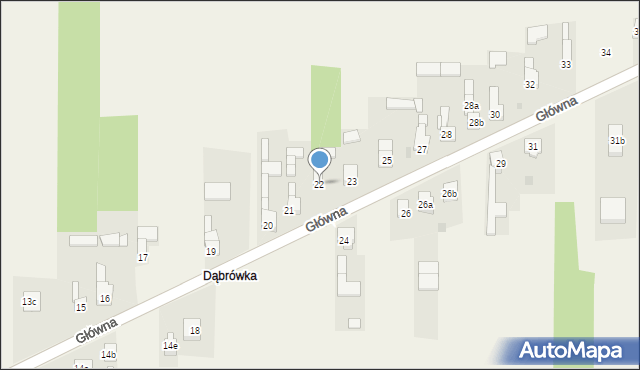 Zendek, Główna, 22, mapa Zendek