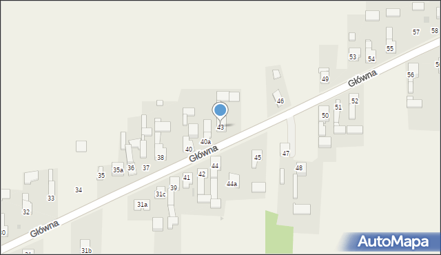 Zendek, Główna, 43, mapa Zendek