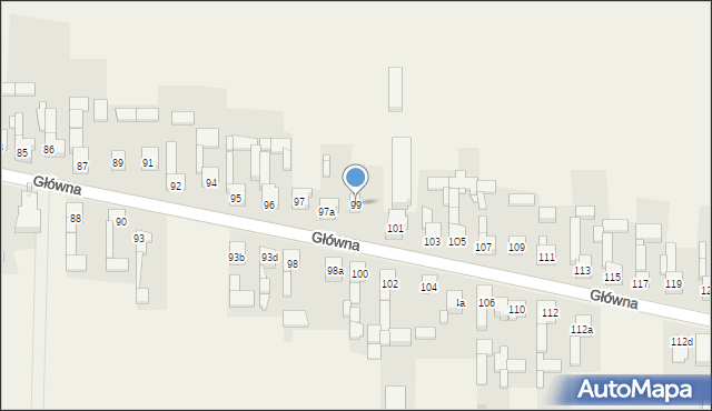 Zendek, Główna, 99, mapa Zendek
