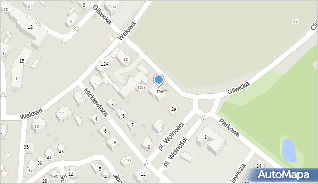 Ziębice, Gliwicka, 10a, mapa Ziębice