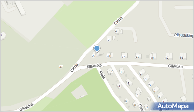 Ziębice, Gliwicka, 31, mapa Ziębice