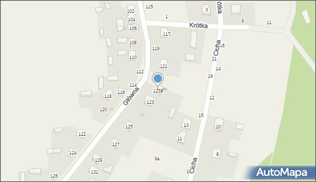 Zrębice, Główna, 123a, mapa Zrębice