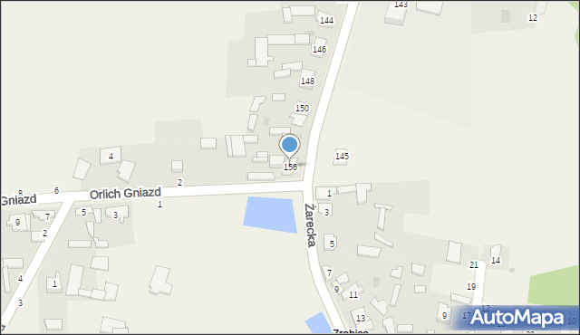 Zrębice, Główna, 156, mapa Zrębice