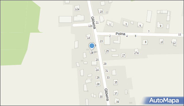 Zrębice, Główna, 18, mapa Zrębice