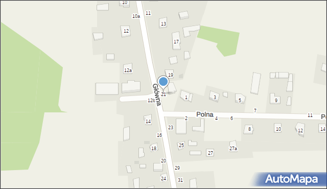 Zrębice, Główna, 21, mapa Zrębice