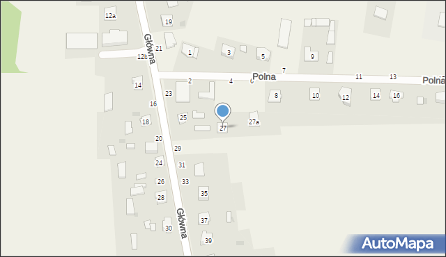Zrębice, Główna, 27, mapa Zrębice