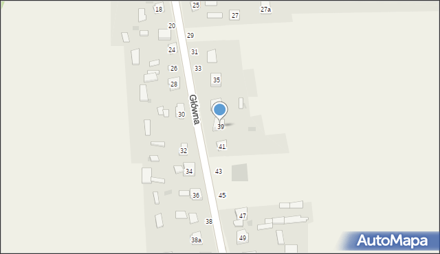Zrębice, Główna, 39, mapa Zrębice