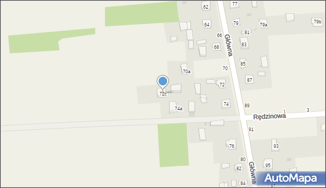 Zrębice, Główna, 72c, mapa Zrębice