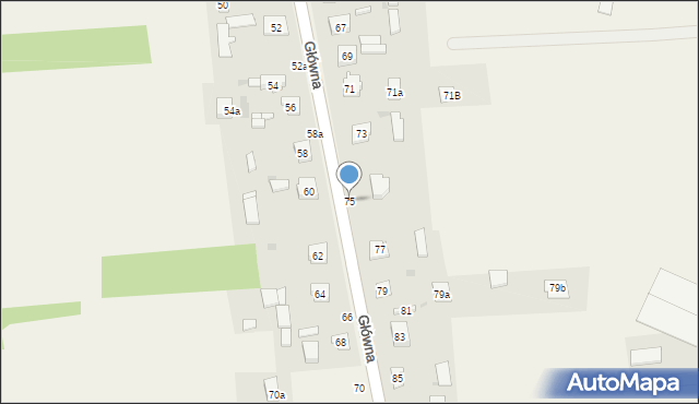 Zrębice, Główna, 75, mapa Zrębice