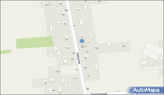 Zrębice, Główna, 79, mapa Zrębice