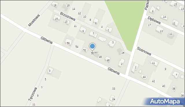 Żurawiniec, Główna, 50, mapa Żurawiniec