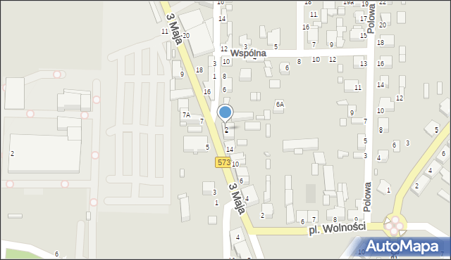 Żychlin, Głowackiego Bartosza, 2, mapa Żychlin