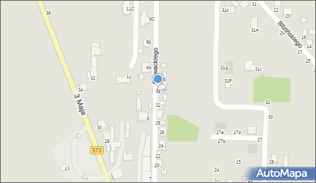 Żychlin, Głowackiego Bartosza, 34, mapa Żychlin