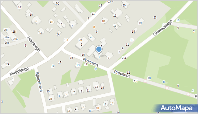 Żyrardów, Głowackiego Aleksego, 1, mapa Żyrardów