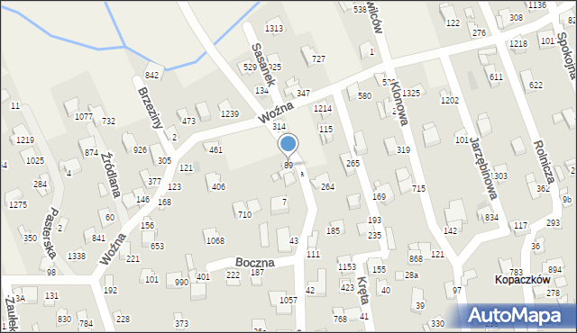 Buczkowice, Gminna, 89, mapa Buczkowice