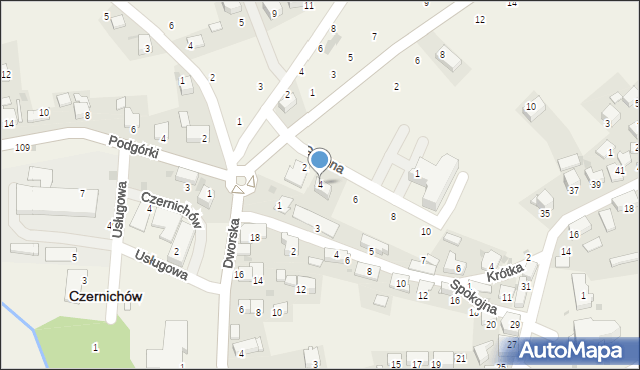 Czernichów, Gminna, 4, mapa Czernichów