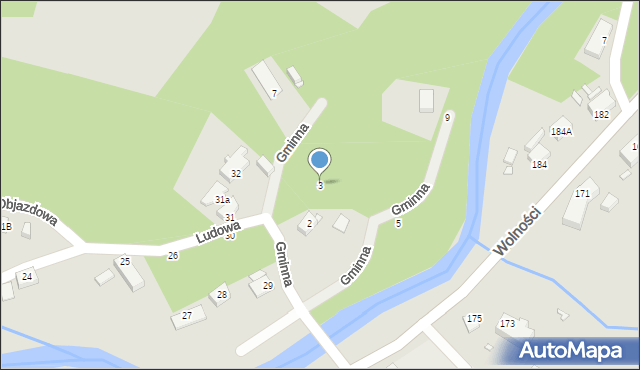 Jelenia Góra, Gminna, 3, mapa Jelenia Góra