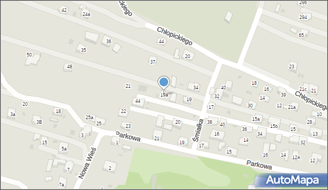 Krzeszowice, Gminna, 19a, mapa Krzeszowice