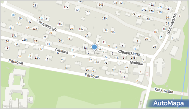 Krzeszowice, Gminna, 7, mapa Krzeszowice