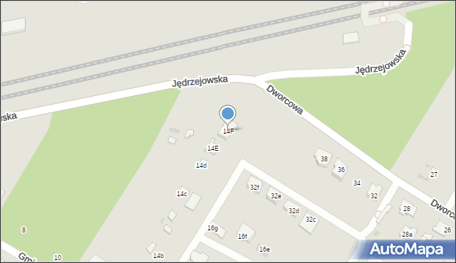 Łódź, Gminna, 14F, mapa Łodzi