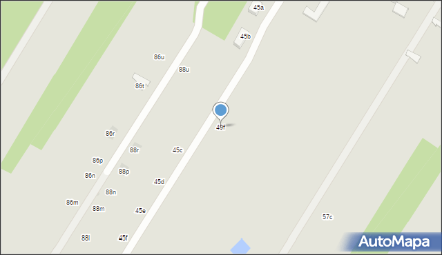 Łódź, Gminna, 49f, mapa Łodzi