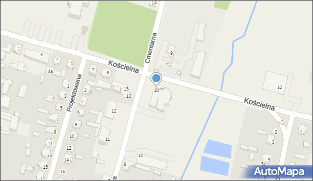 Łyszkowice, Gminna, 14, mapa Łyszkowice