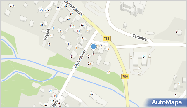 Mstów, Gminna, 1, mapa Mstów