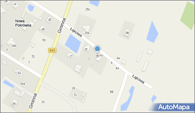 Pokrówka, Gminna, 25i, mapa Pokrówka