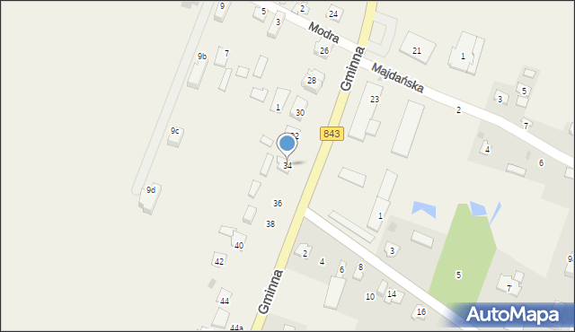 Pokrówka, Gminna, 34, mapa Pokrówka