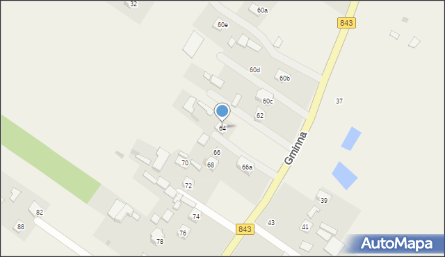 Pokrówka, Gminna, 64, mapa Pokrówka