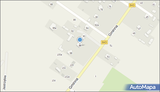 Pokrówka, Gminna, 96, mapa Pokrówka