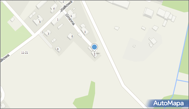Wierzonka, Gminna, 1, mapa Wierzonka