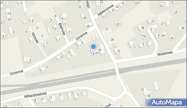 Zabrzeg, Gminna, 3, mapa Zabrzeg