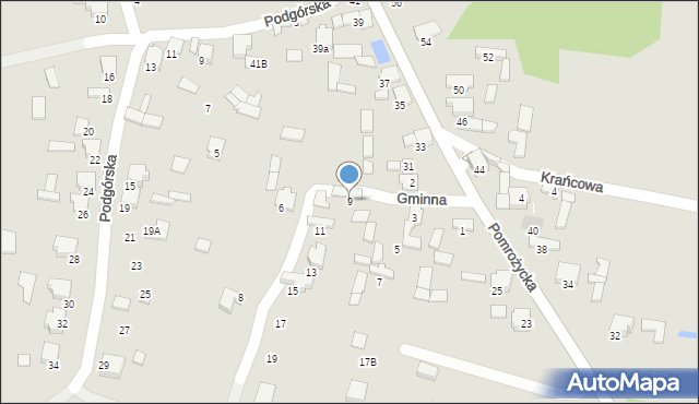 Zawiercie, Gminna, 9, mapa Zawiercie