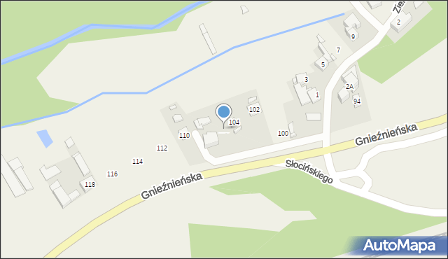 Bogucin, Gnieźnieńska, 106, mapa Bogucin