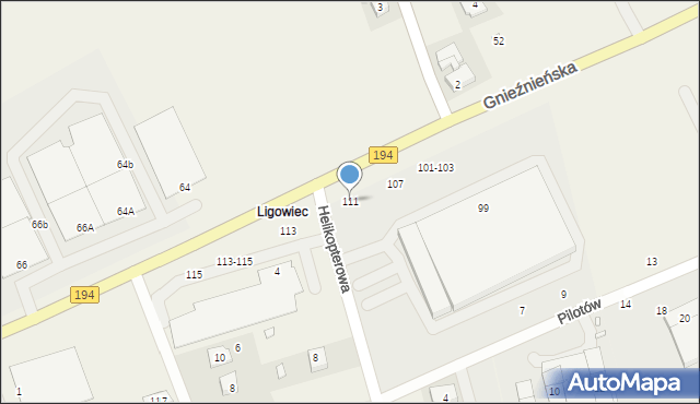 Bogucin, Gnieźnieńska, 111, mapa Bogucin