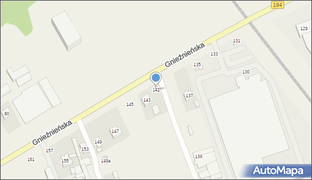 Bogucin, Gnieźnieńska, 141, mapa Bogucin