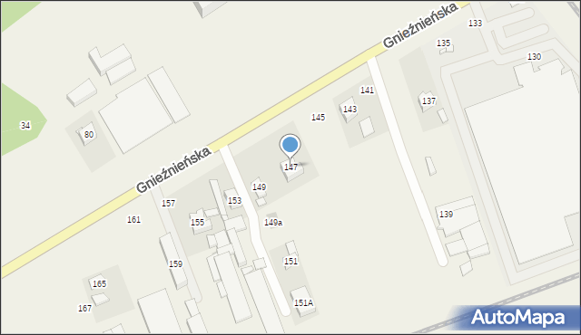 Bogucin, Gnieźnieńska, 147, mapa Bogucin