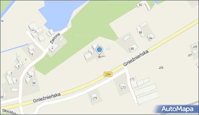 Bogucin, Gnieźnieńska, 90, mapa Bogucin