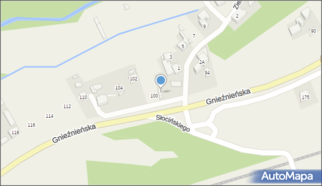Bogucin, Gnieźnieńska, 98, mapa Bogucin
