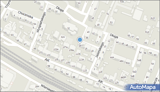 Chorzów, Gnieźnieńska, 14, mapa Chorzów