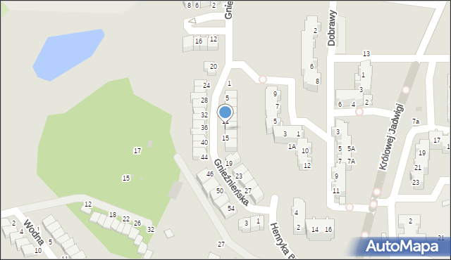 Głogów, Gnieźnieńska, 13, mapa Głogów