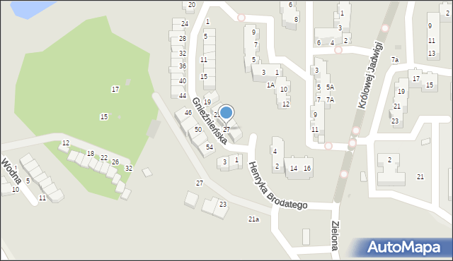 Głogów, Gnieźnieńska, 27, mapa Głogów