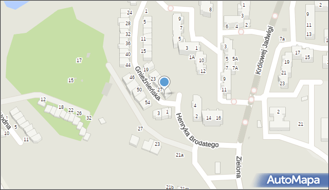 Głogów, Gnieźnieńska, 29, mapa Głogów