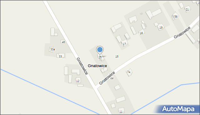 Gnatowice, Gnatowice, 15, mapa Gnatowice